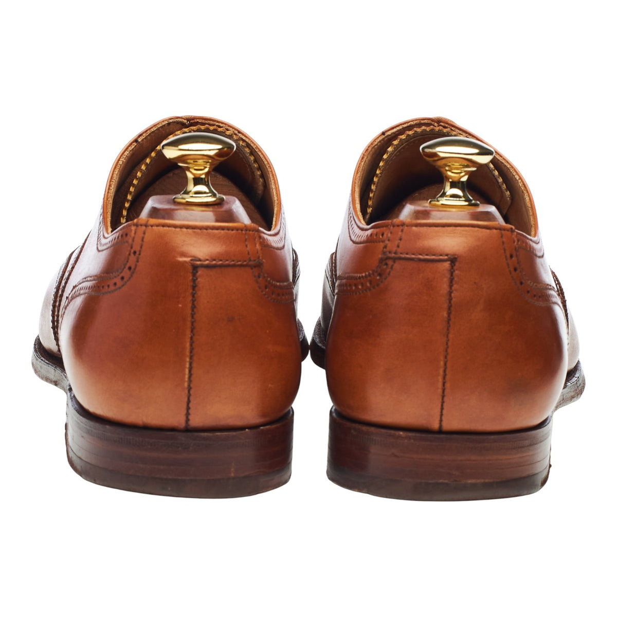 'Drummond' Tan Brown Leather Oxford Brogues UK 9 E