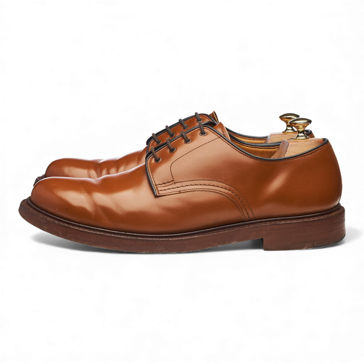 'Anglesey' Tan Brown Leather Derby UK 11 F