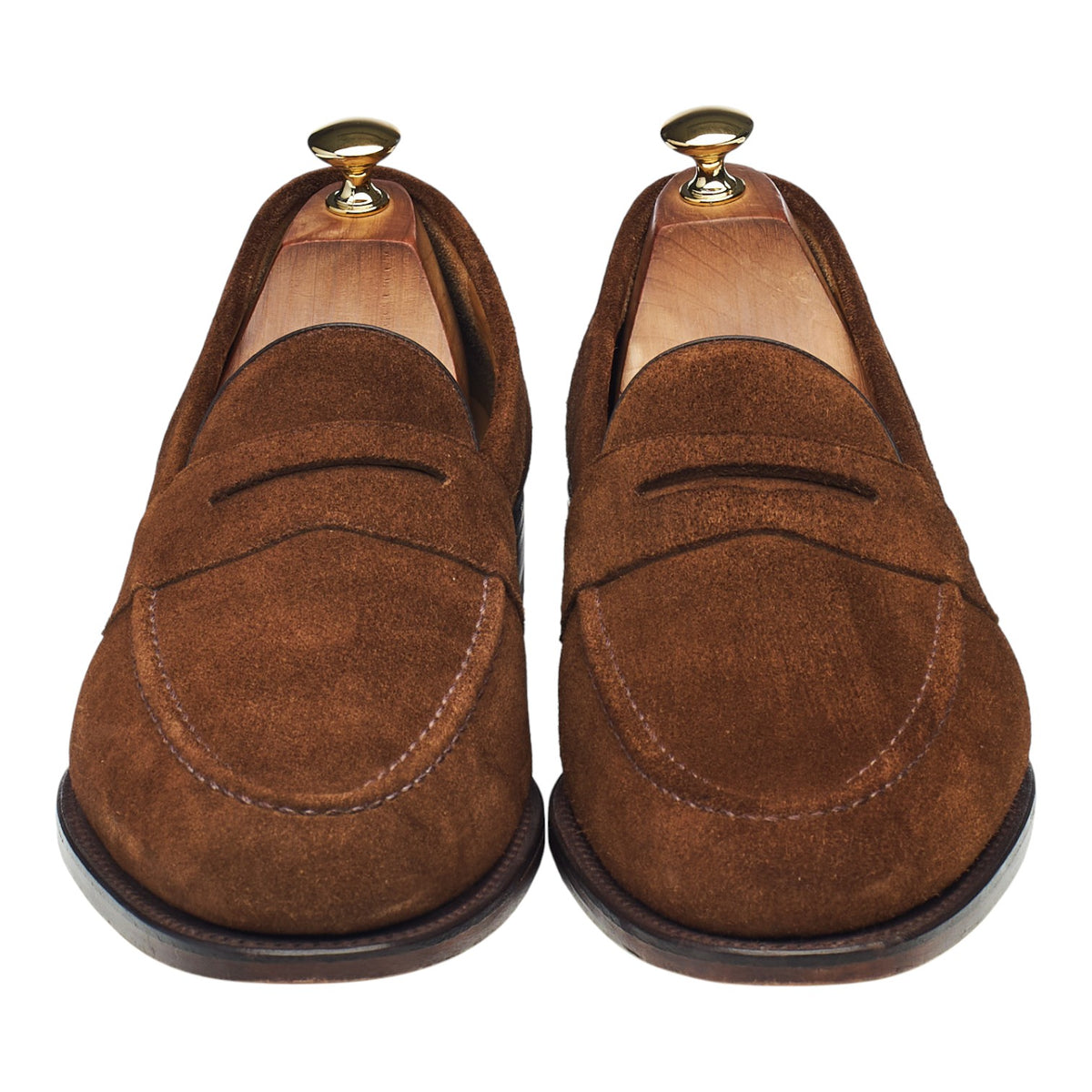 'Imperial' Snuff Brown Suede Loafers UK 10 F