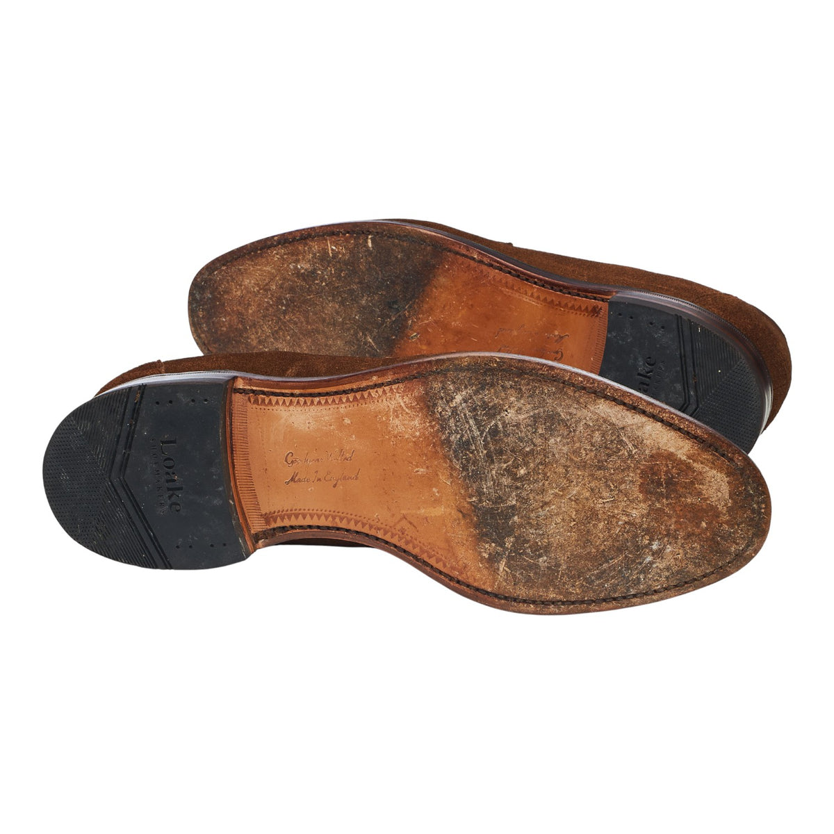 'Imperial' Snuff Brown Suede Loafers UK 10 F