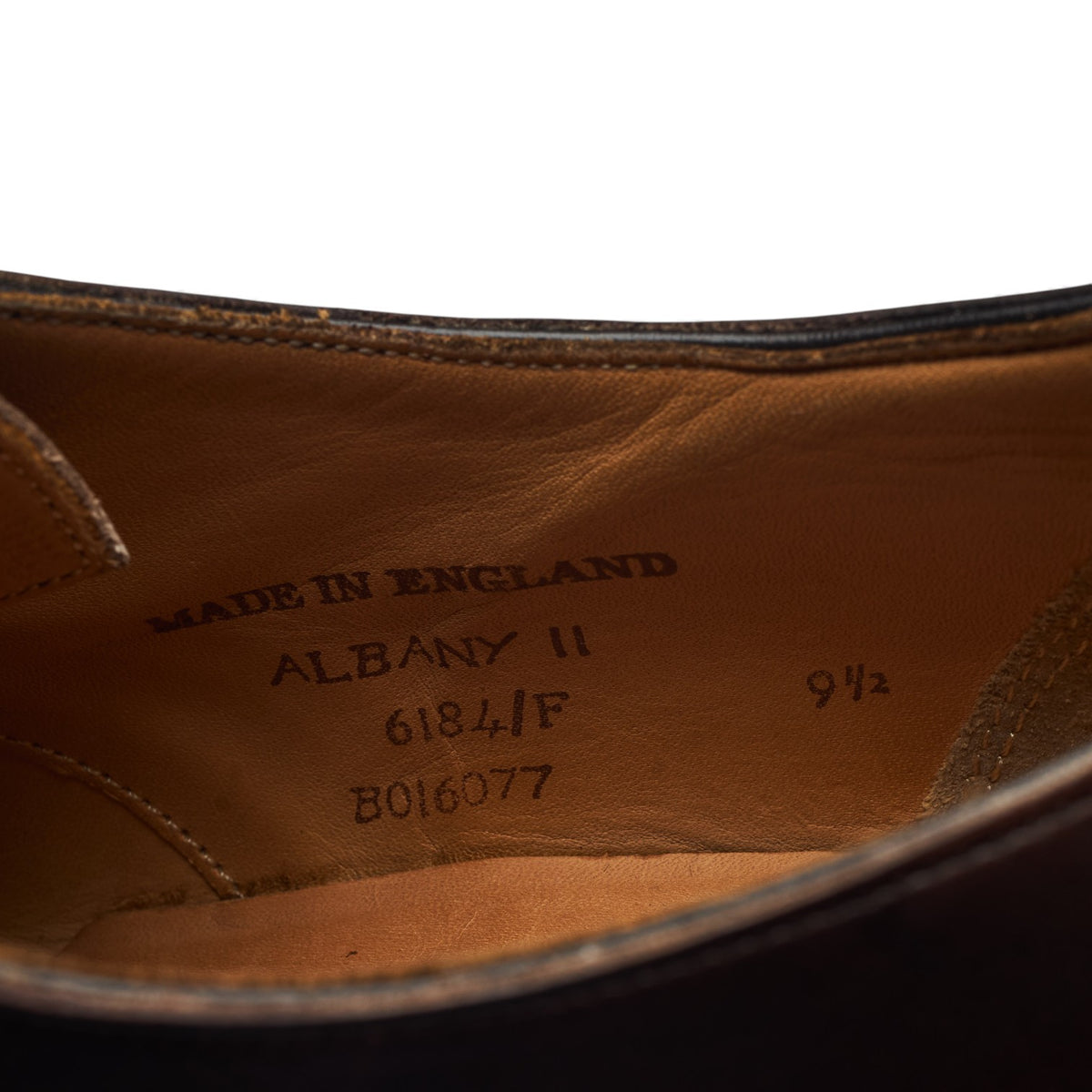 'Albany ll' Dark Brown Leather Derby UK 9.5 F