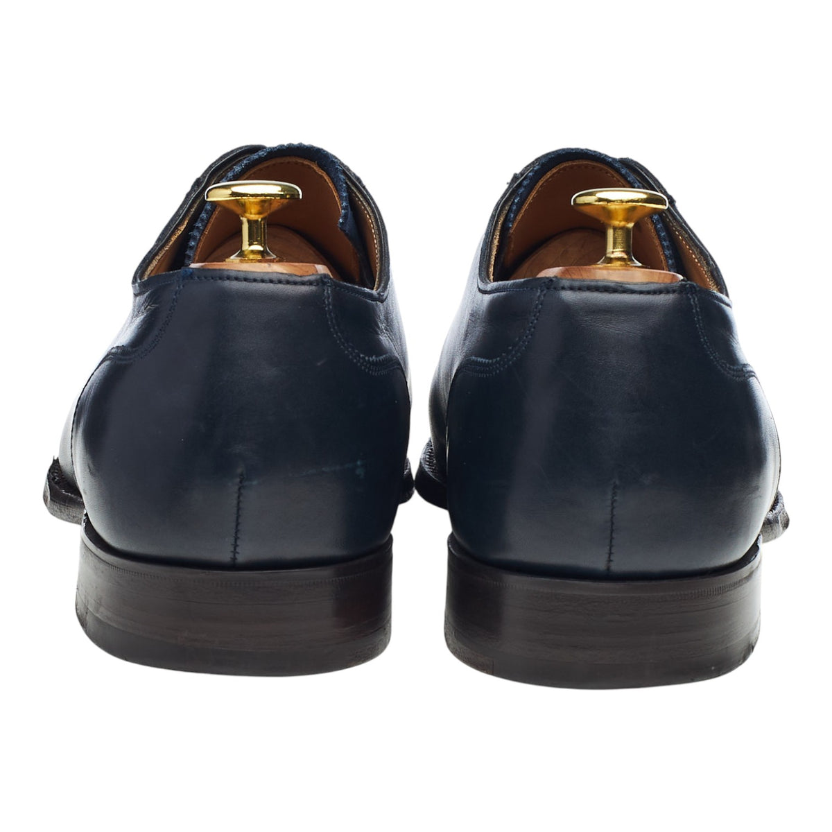 'Brackley' Navy Blue Leather Oxford UK 8.5 F