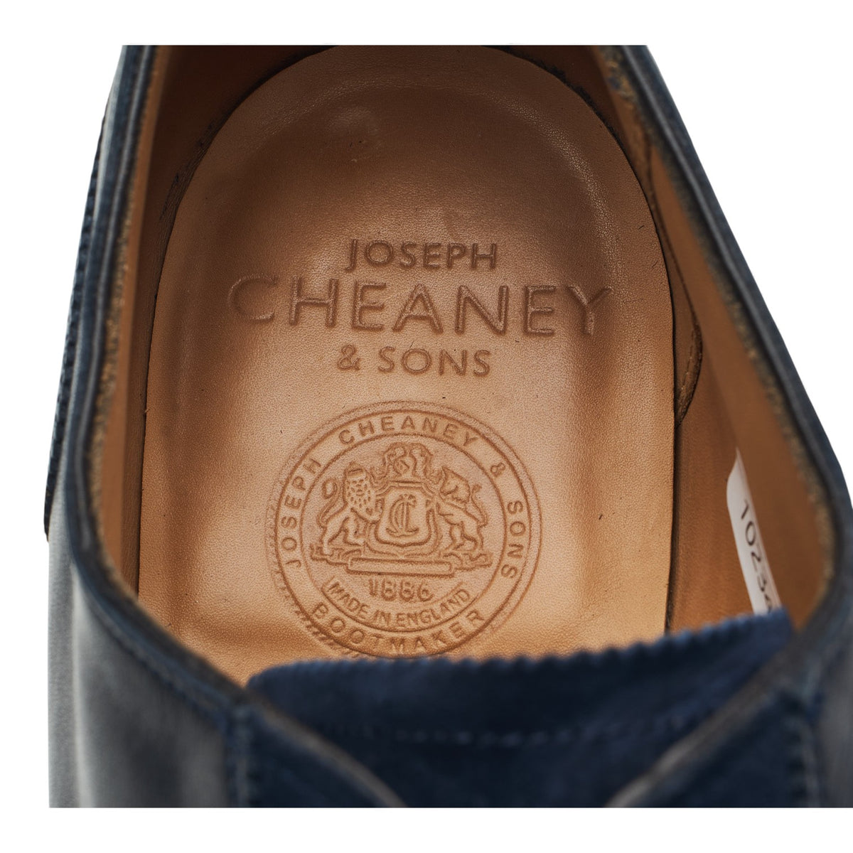 'Brackley' Navy Blue Leather Oxford UK 8.5 F