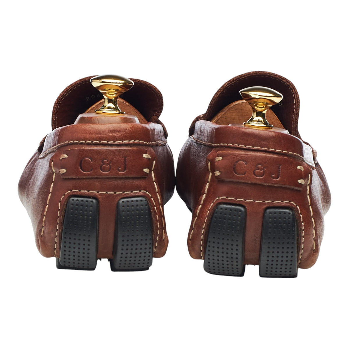 Brown Leather Driving Loafers UK 9