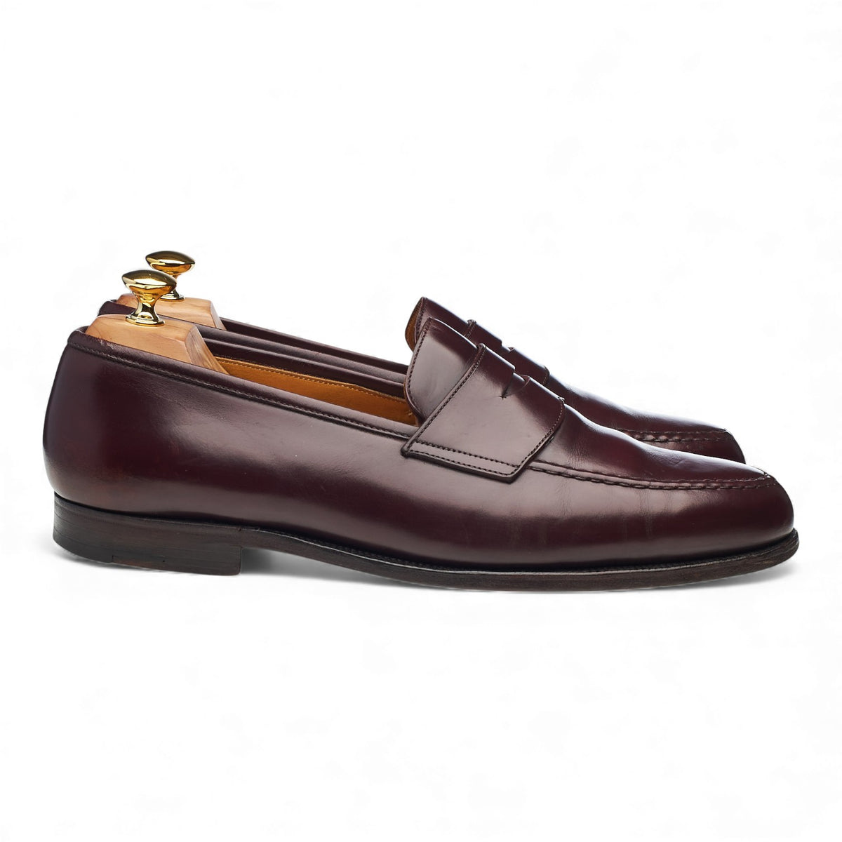 'Boston' Burgundy Leather Loafers UK 11 G