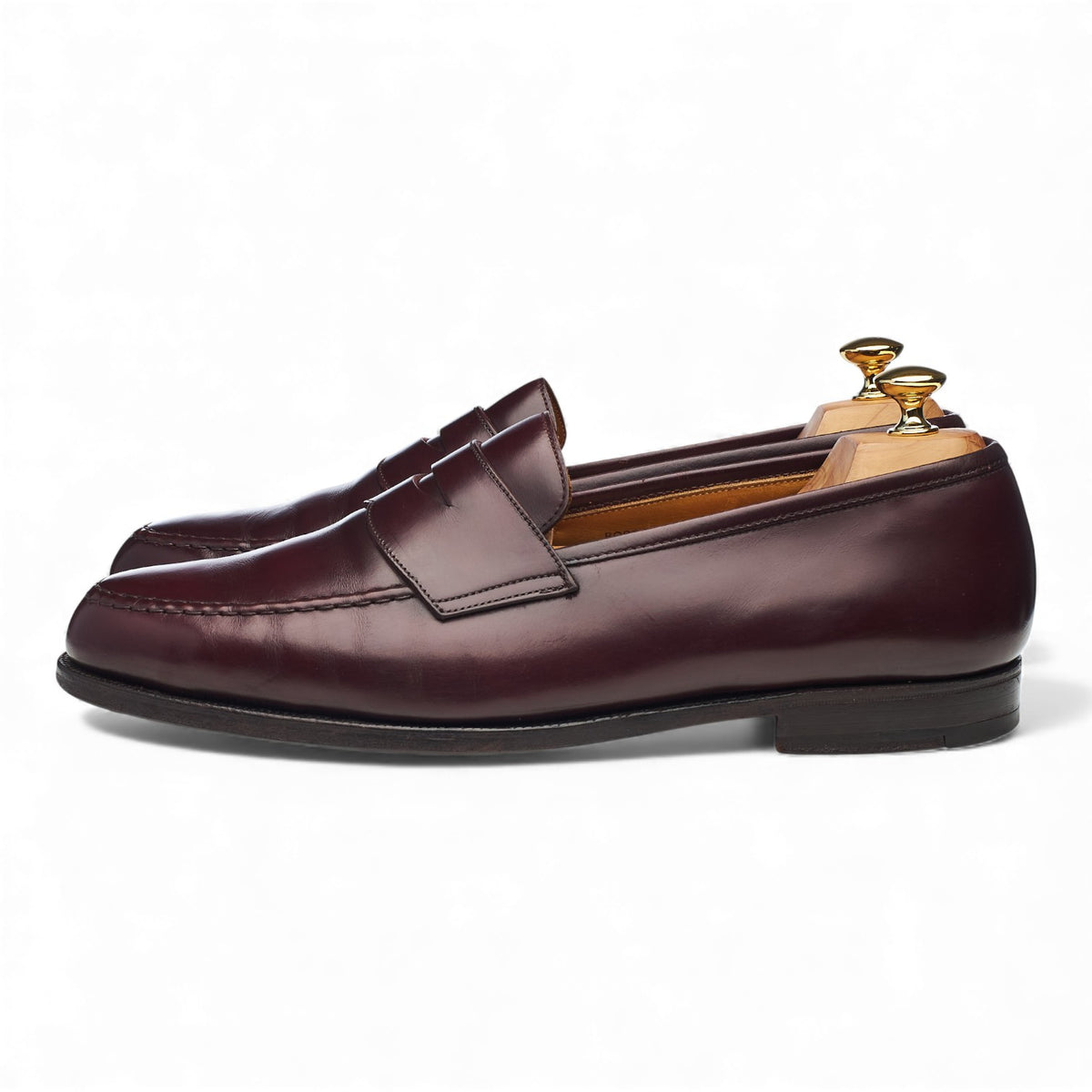 'Boston' Burgundy Leather Loafers UK 11 G