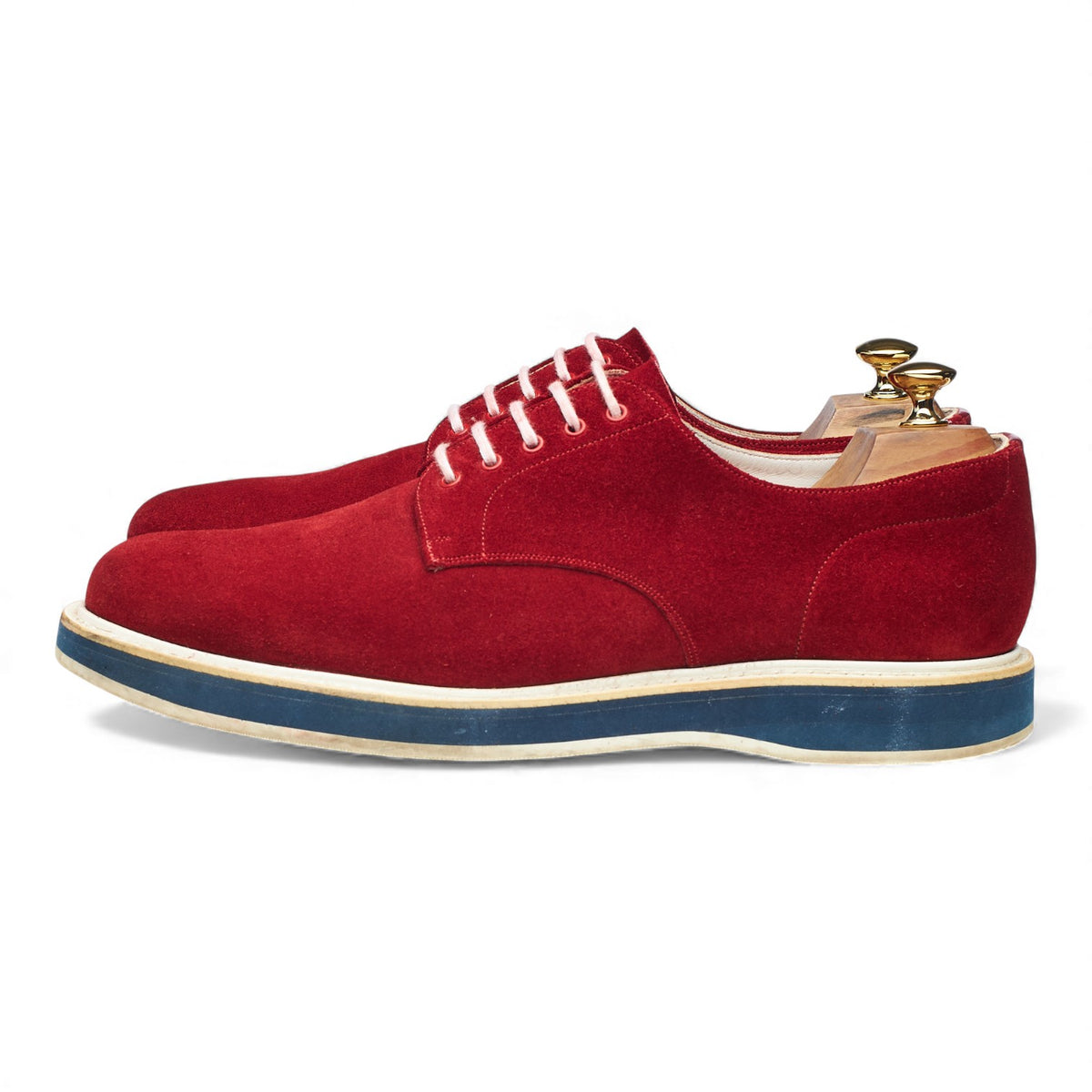 'Stratford' Red Suede Derby UK 11 F