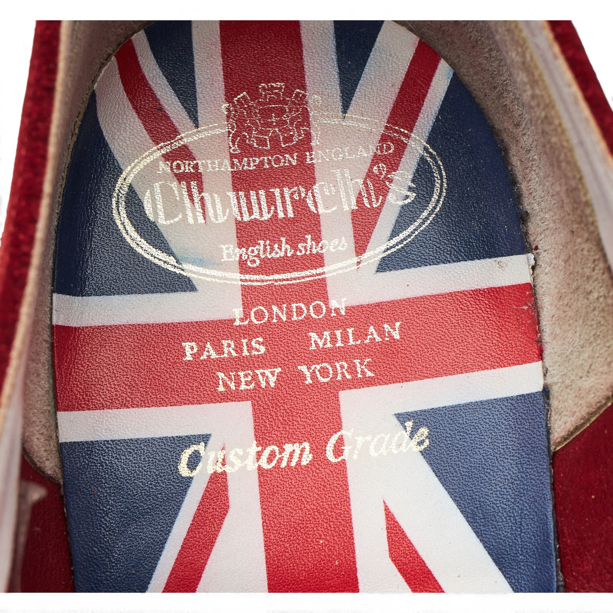 'Stratford' Red Suede Derby UK 11 F