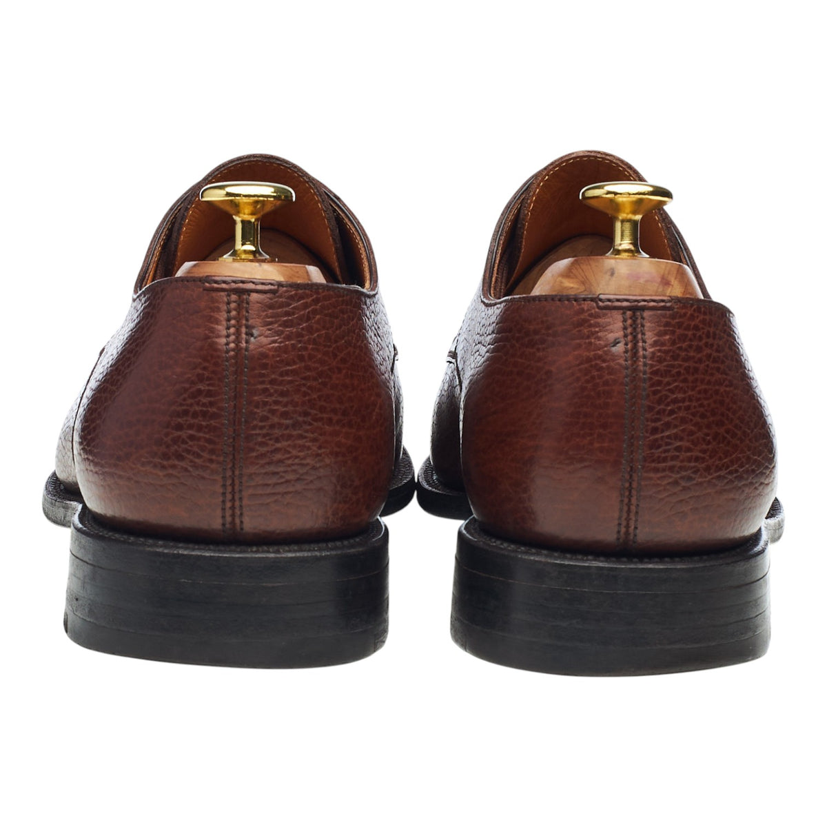 '556' Brown Grain Leather Derby 9 D UK 9.5