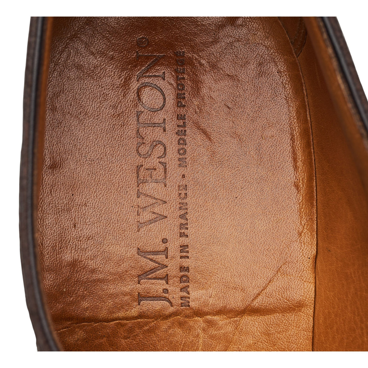 '556' Brown Grain Leather Derby 9 D UK 9.5