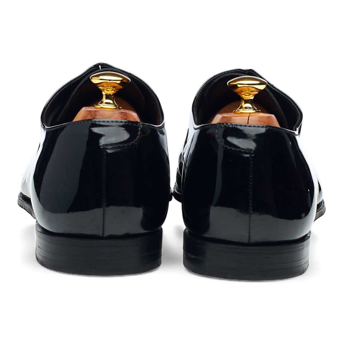 'Overton' Black Patent Leather Oxford UK 12 E