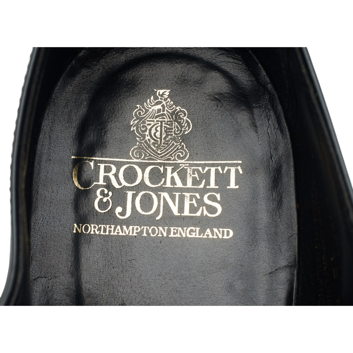 'Overton' Black Patent Leather Oxford UK 12 E