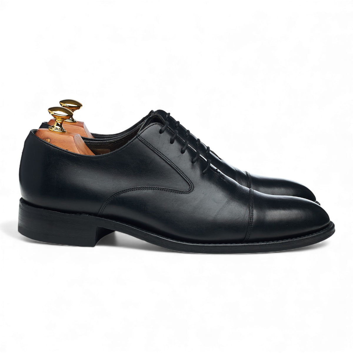 1880 'Outlaw' Black Leather Oxford UK 6 F