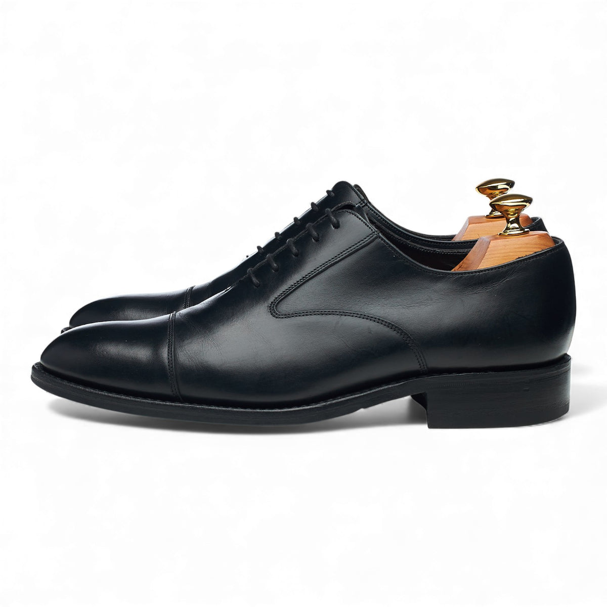 1880 'Outlaw' Black Leather Oxford UK 6 F