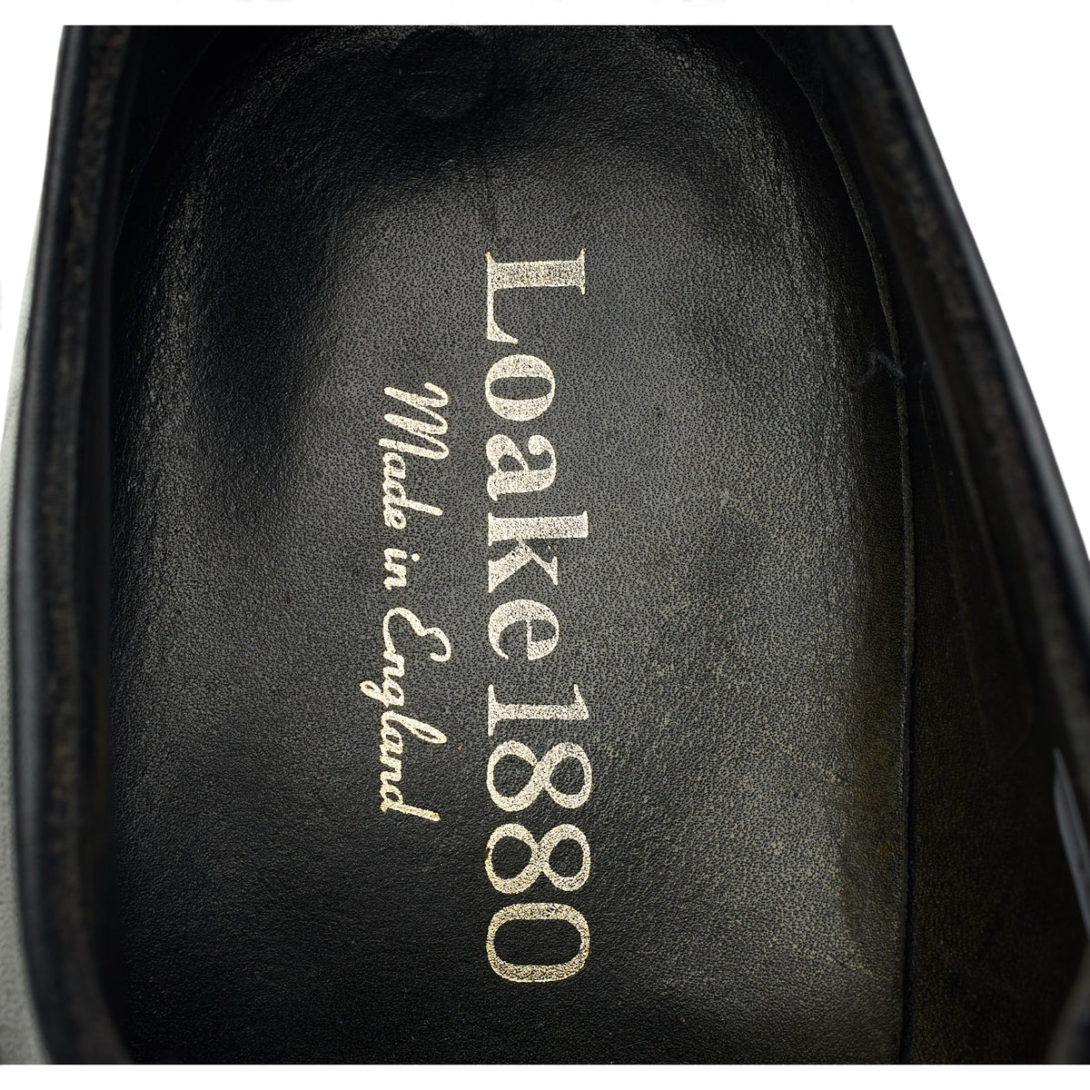 1880 'Outlaw' Black Leather Oxford UK 6 F