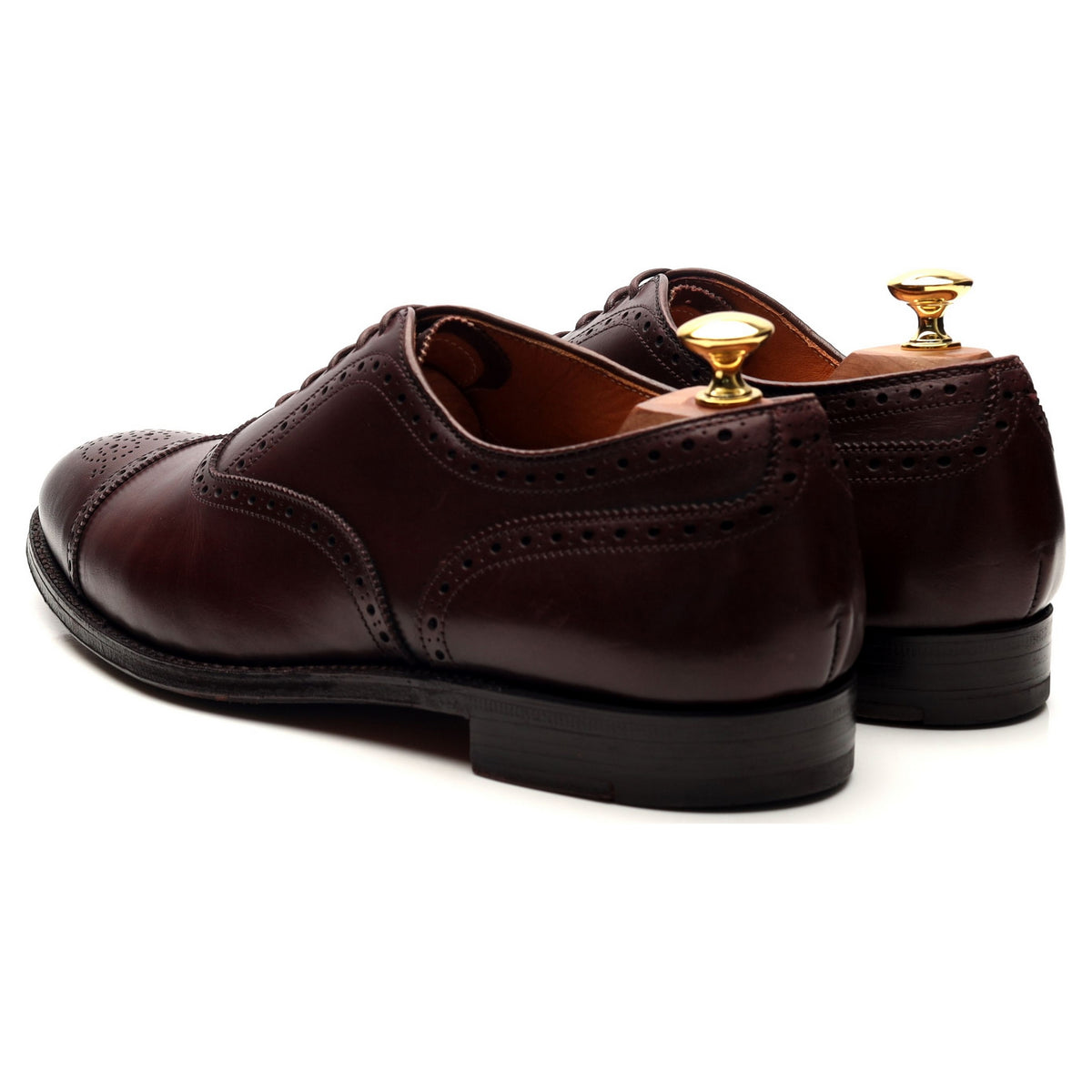 &#39;908&#39; Burgundy Leather Oxford Brogues UK 10 US 10.5 D