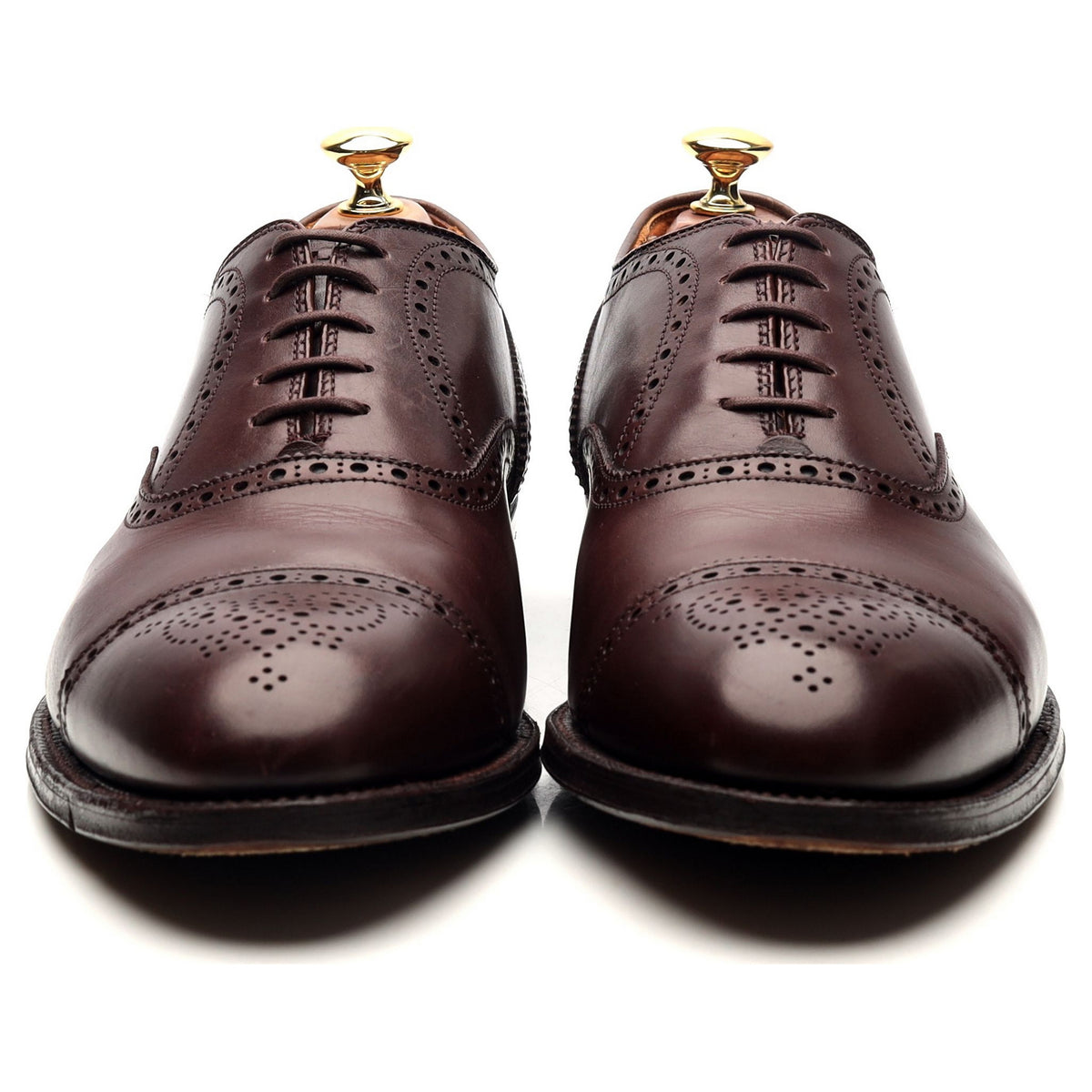 &#39;908&#39; Burgundy Leather Oxford Brogues UK 10 US 10.5 D
