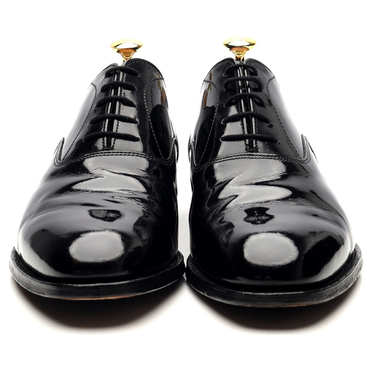 &#39;Templar&#39; Black Patent Leather Oxford UK 9 F