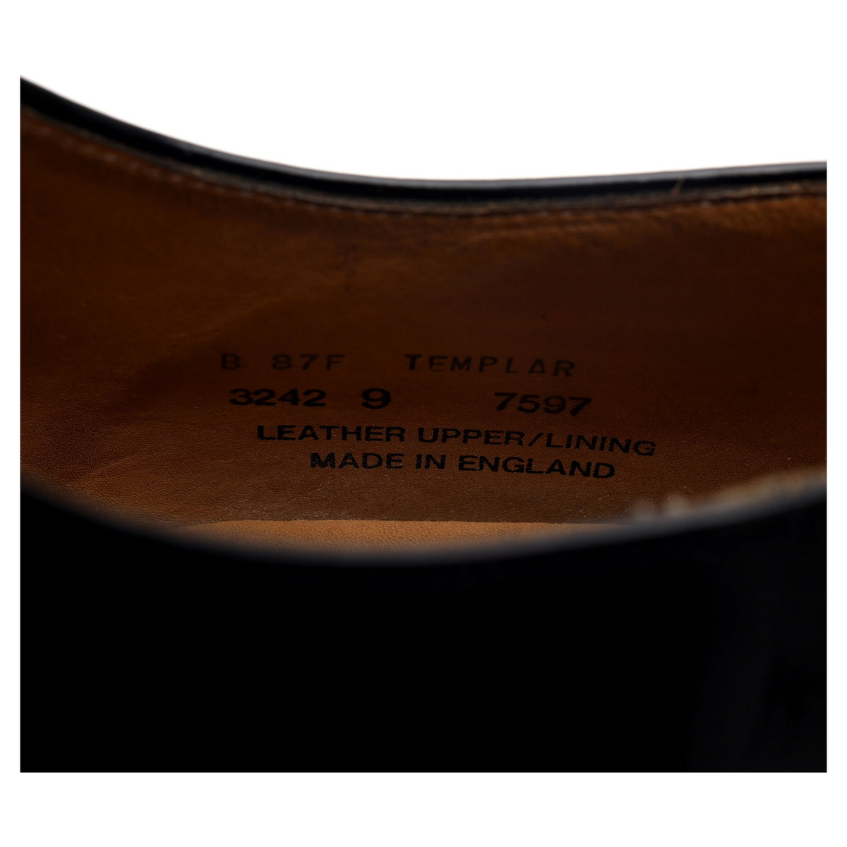 &#39;Templar&#39; Black Patent Leather Oxford UK 9 F