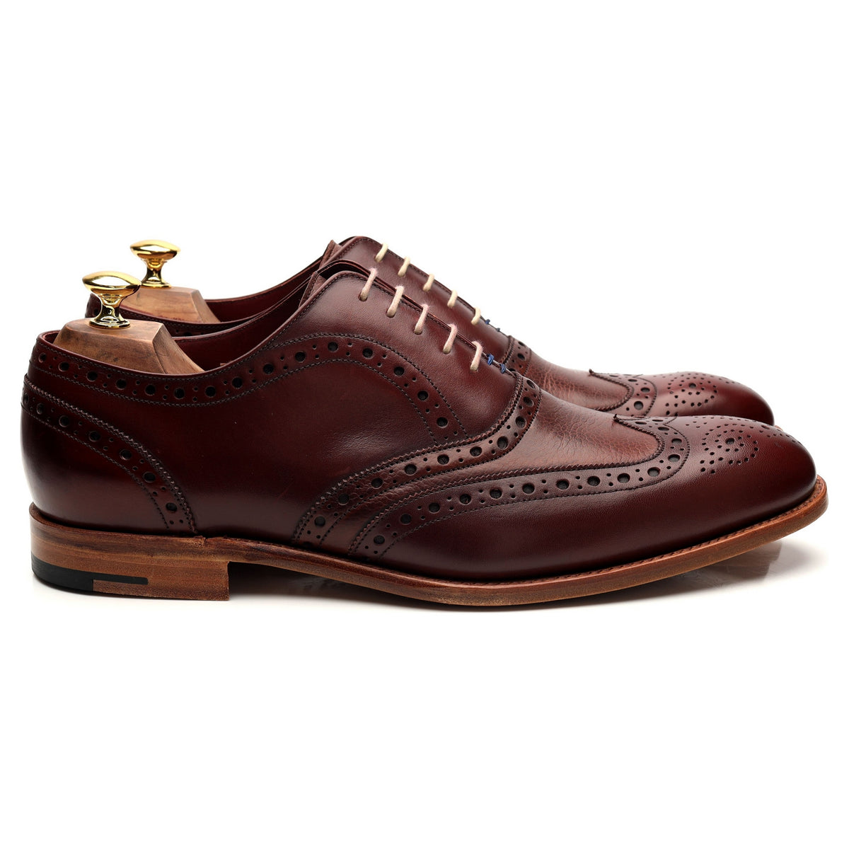 John Lewis &#39;Holborn&#39; Burgundy Leather Oxford Brogue UK 10 G