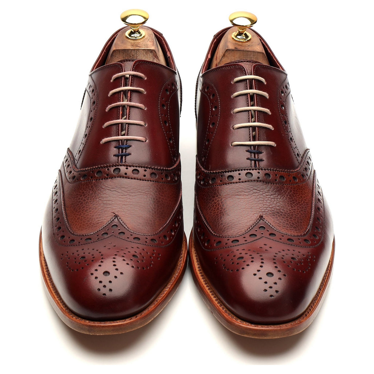 John Lewis &#39;Holborn&#39; Burgundy Leather Oxford Brogue UK 10 G