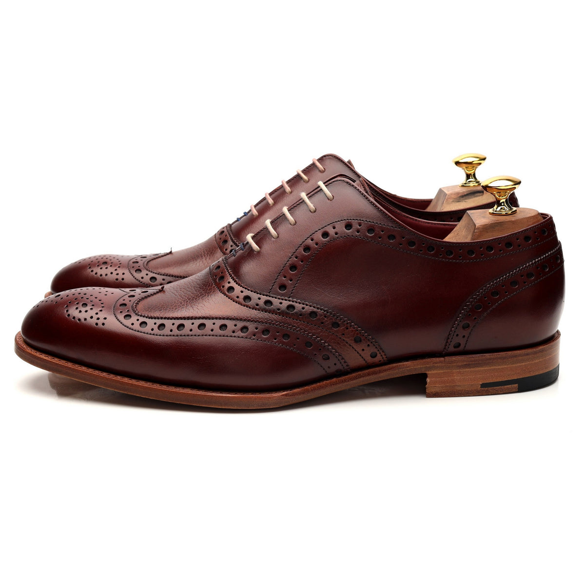 John Lewis &#39;Holborn&#39; Burgundy Leather Oxford Brogue UK 10 G