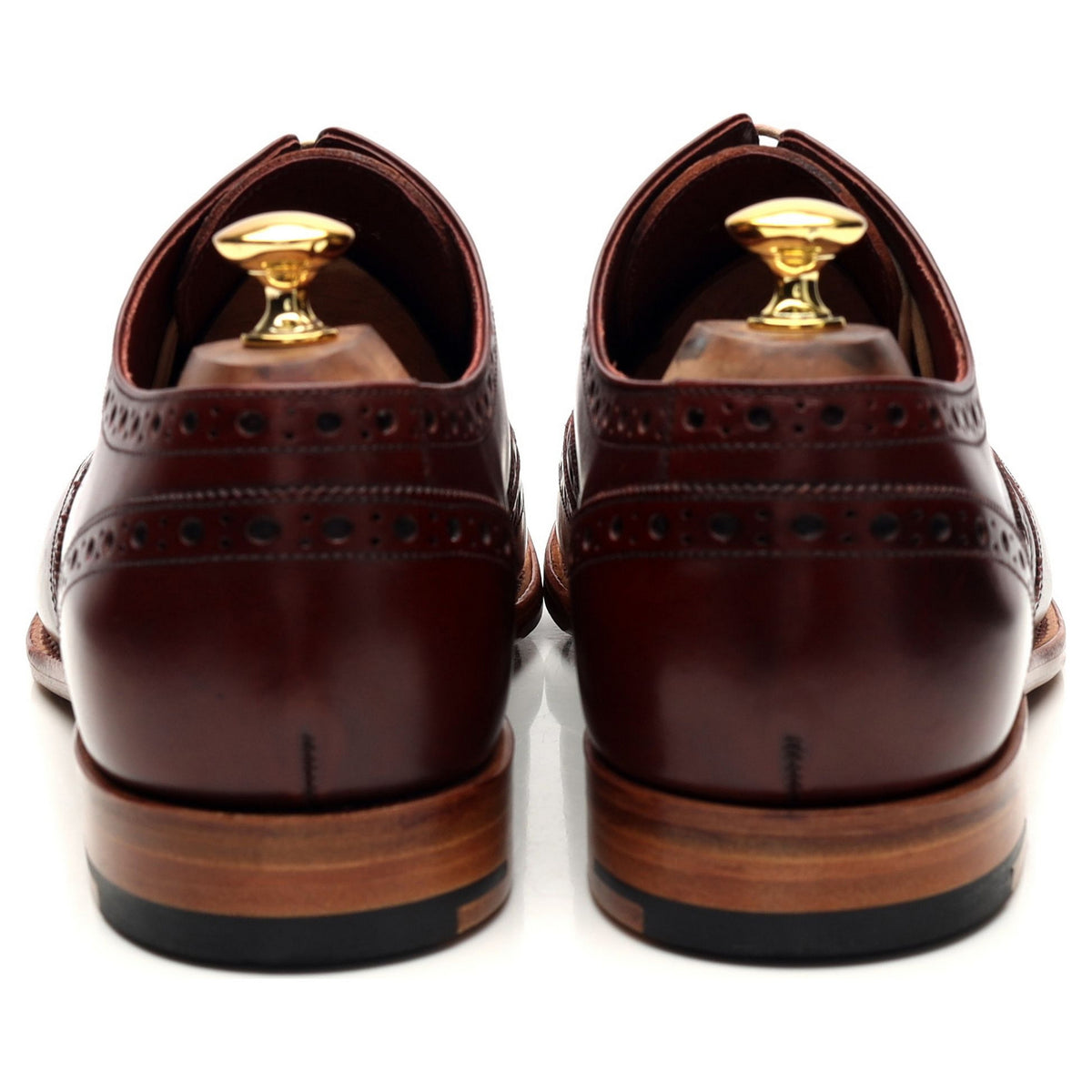 John Lewis &#39;Holborn&#39; Burgundy Leather Oxford Brogue UK 10 G