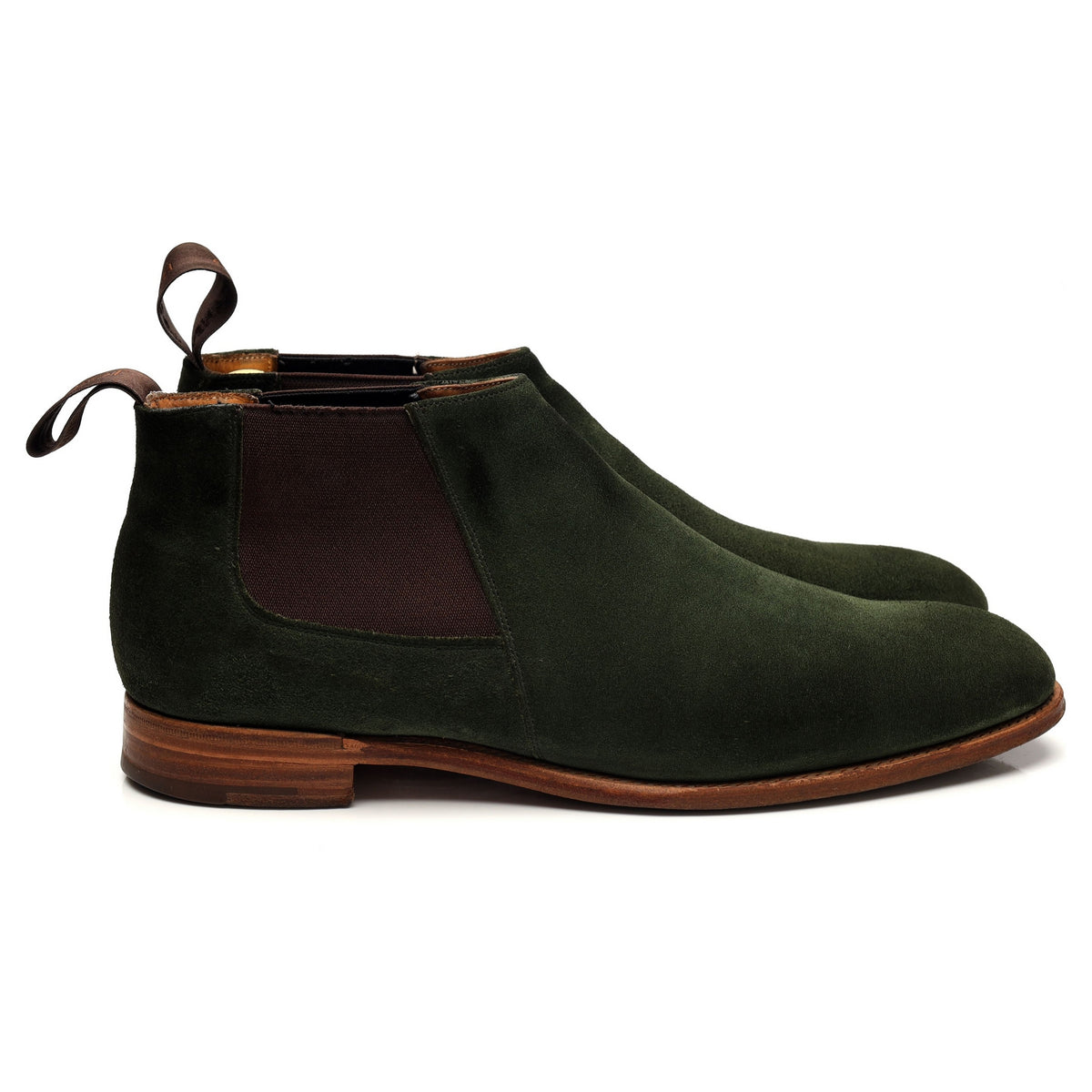 &#39;Lennon&#39; Green Suede Chelsea Boot UK 9 F