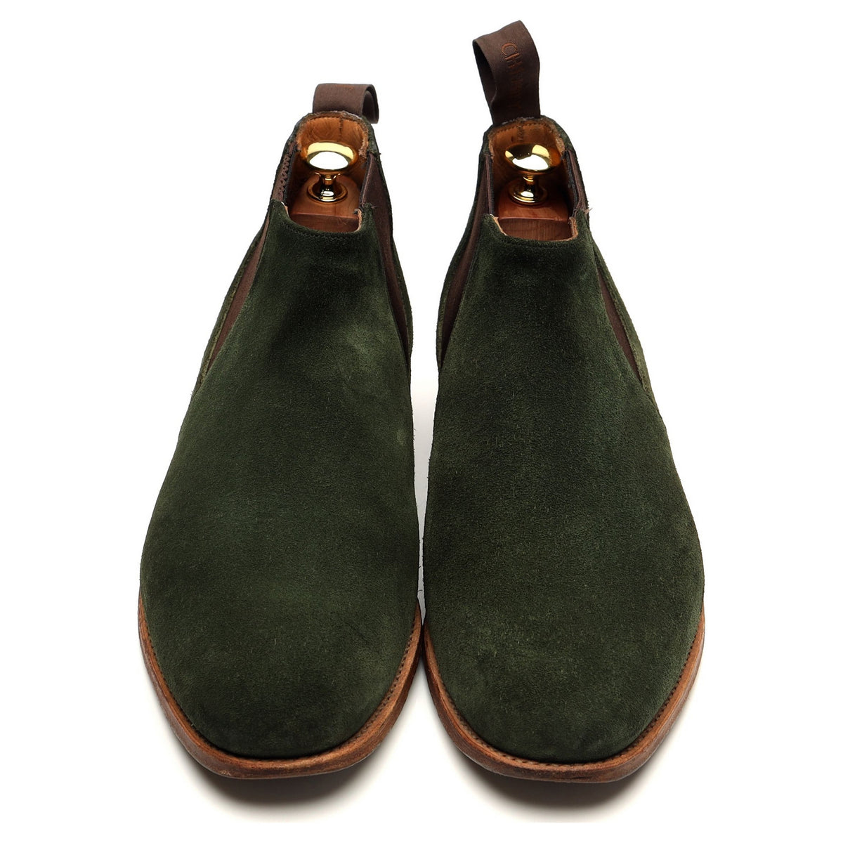 &#39;Lennon&#39; Green Suede Chelsea Boot UK 9 F