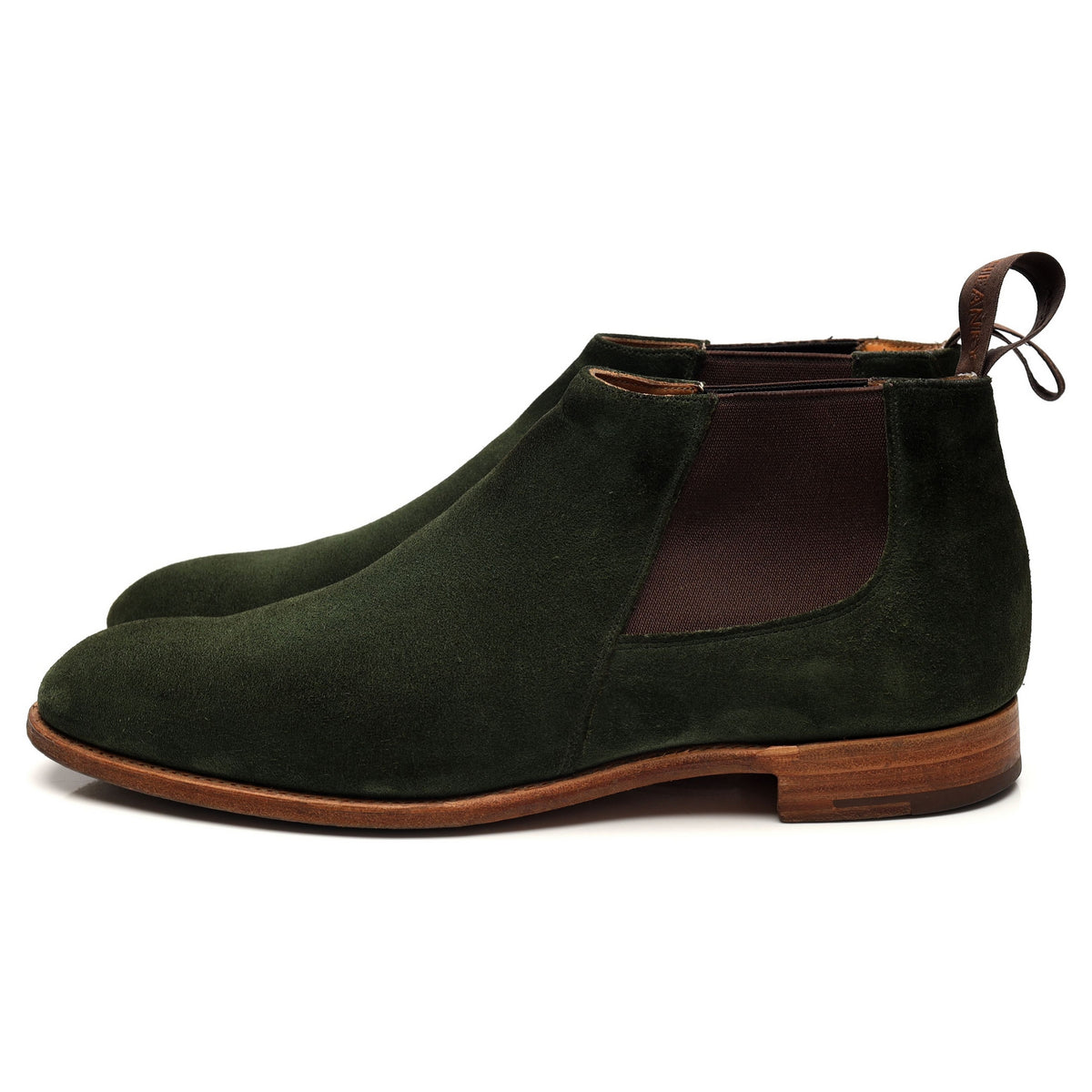 &#39;Lennon&#39; Green Suede Chelsea Boot UK 9 F