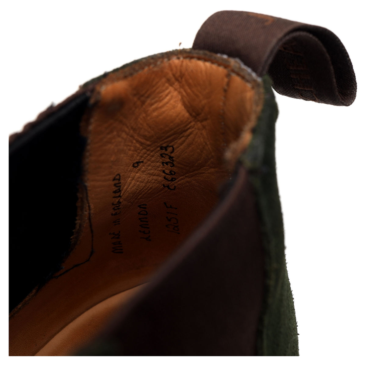 &#39;Lennon&#39; Green Suede Chelsea Boot UK 9 F