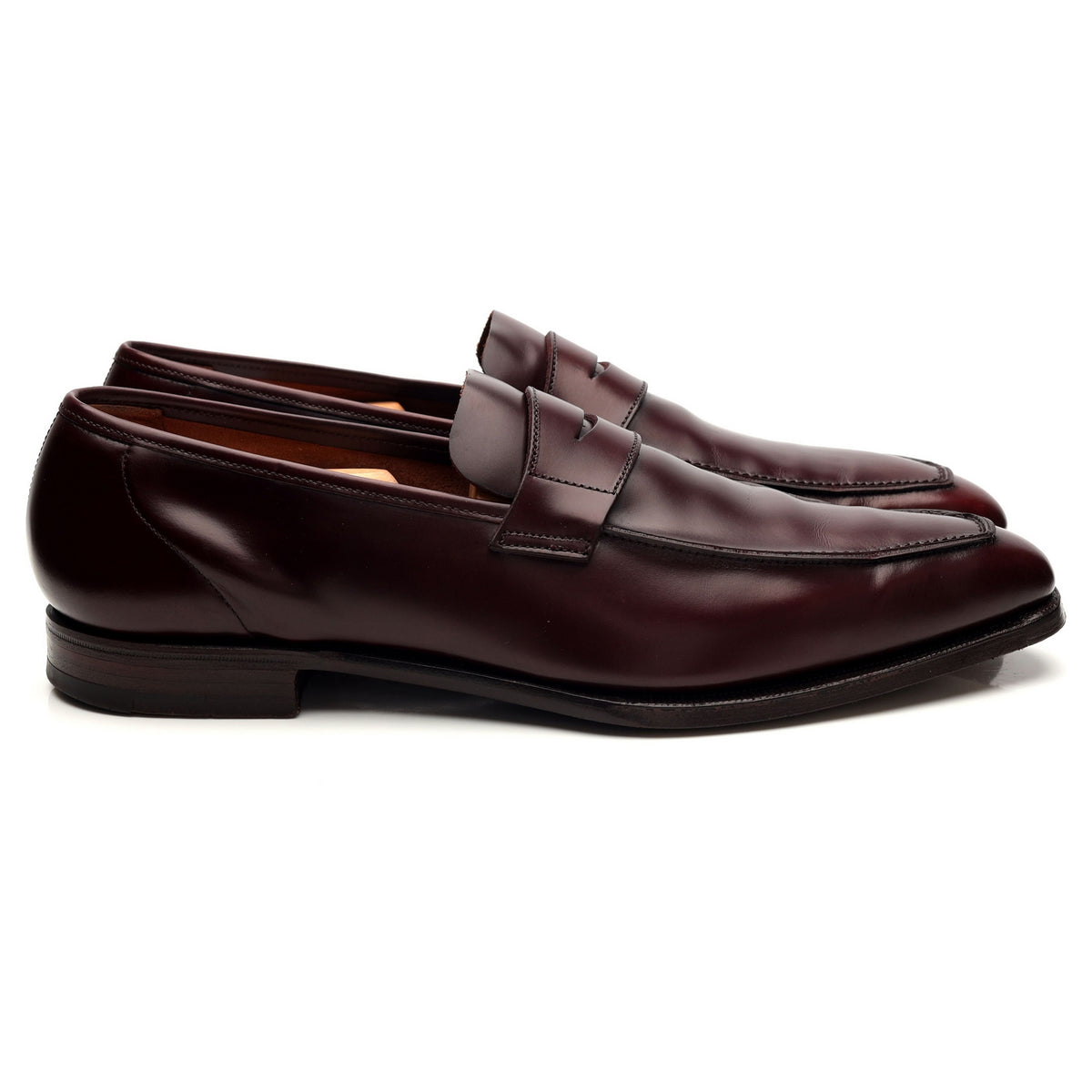 &#39;George&#39; Burgundy Leather Loafer UK 8.5 E