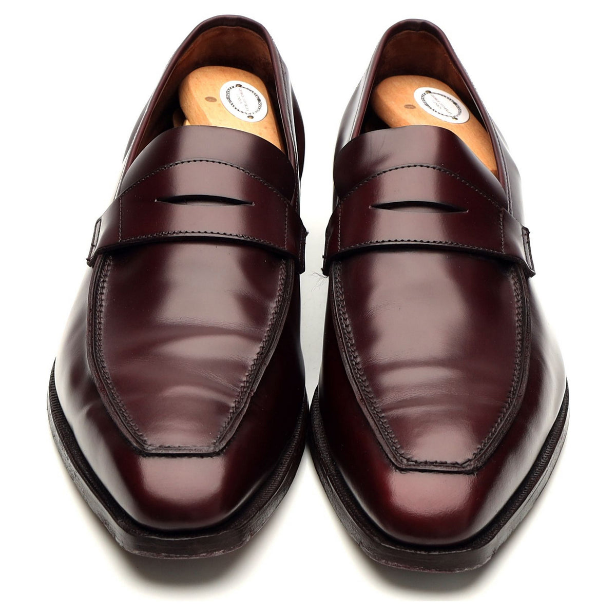 &#39;George&#39; Burgundy Leather Loafer UK 8.5 E