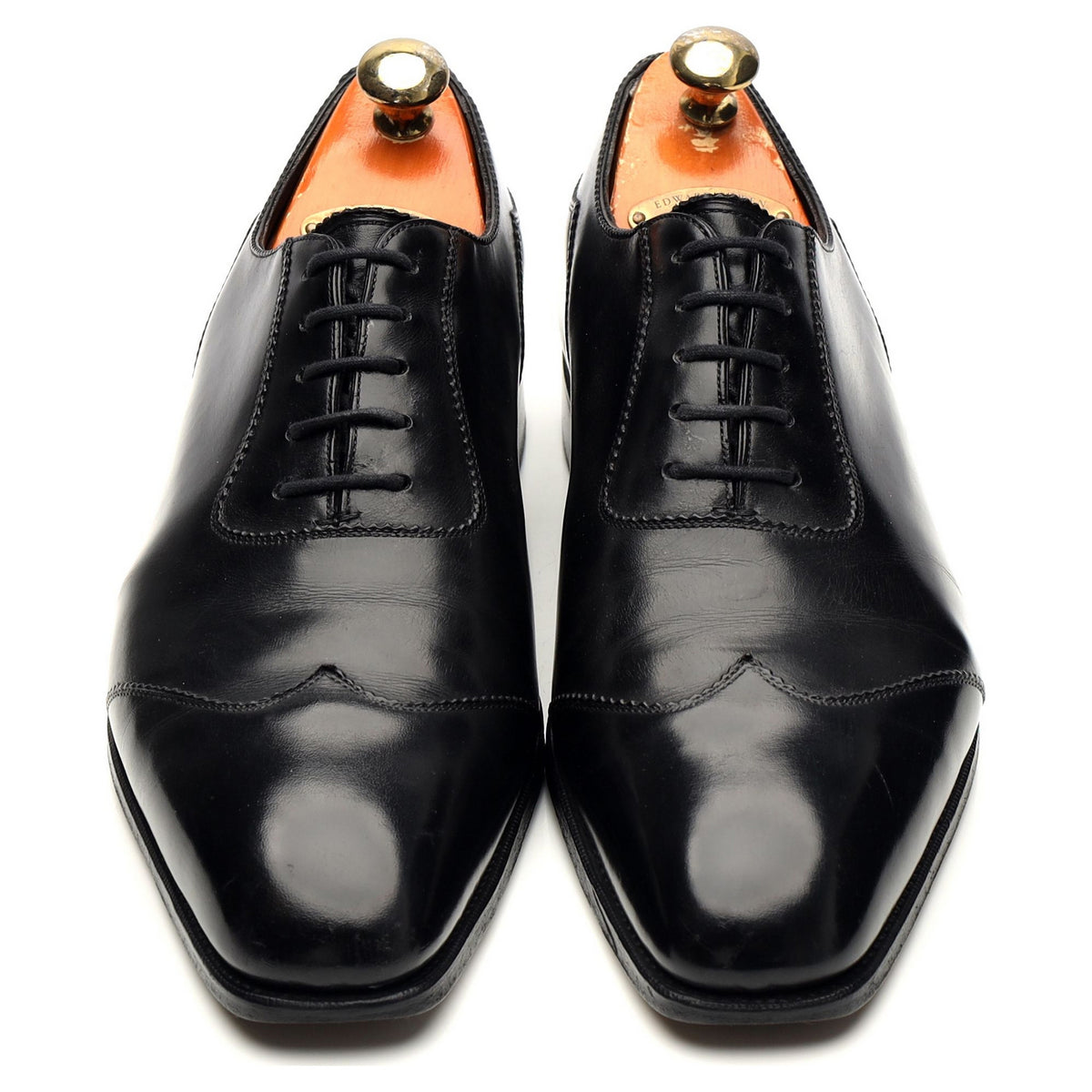 &#39;Saxmundham&#39; Black Leather Oxford UK 10 D