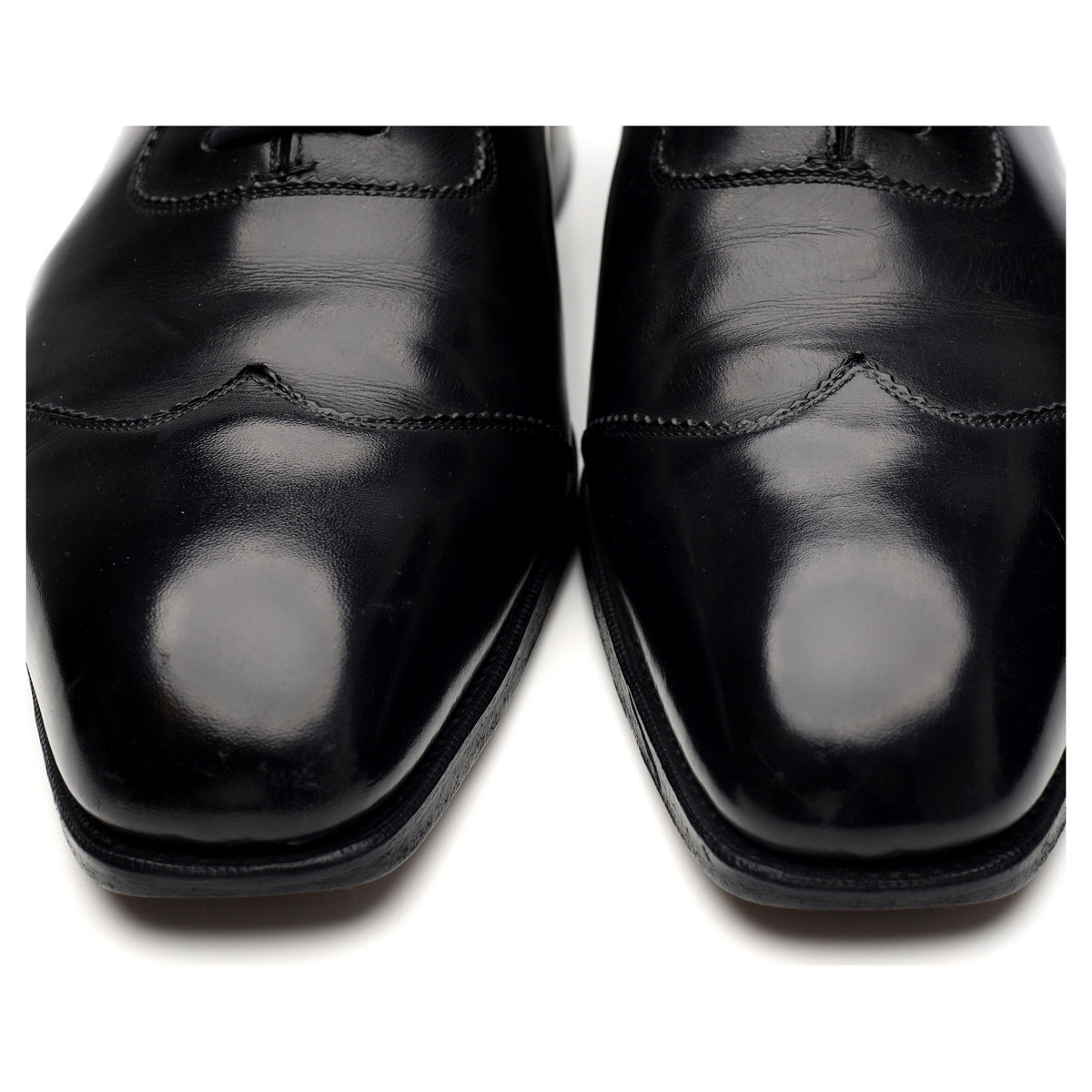 &#39;Saxmundham&#39; Black Leather Oxford UK 10 D