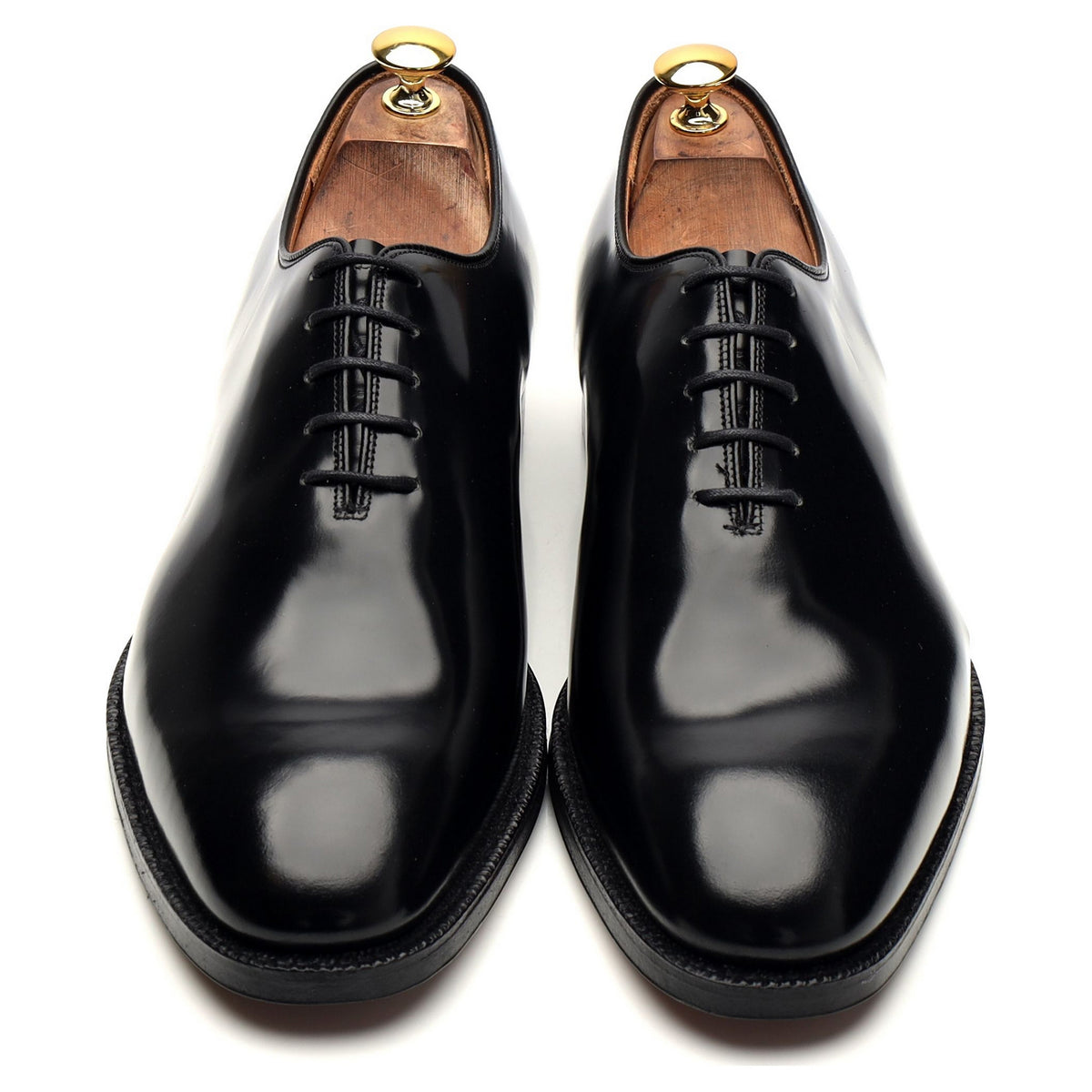 Black Leather Wholecut Oxford UK 11 F