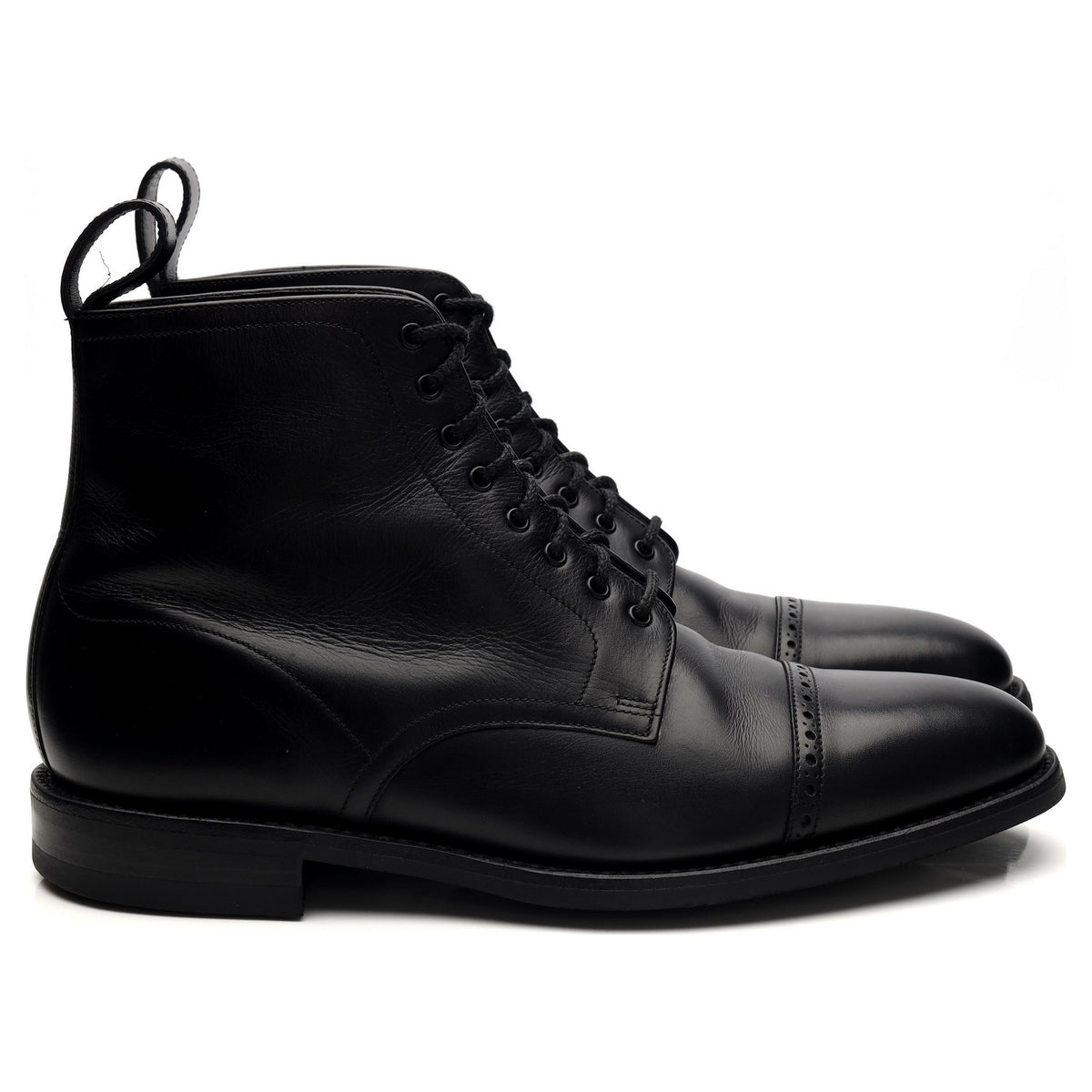 1880 &#39;Hyde&#39; Black Leather Boots UK 8 F