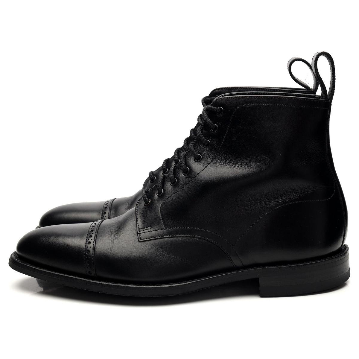 1880 &#39;Hyde&#39; Black Leather Boots UK 8 F