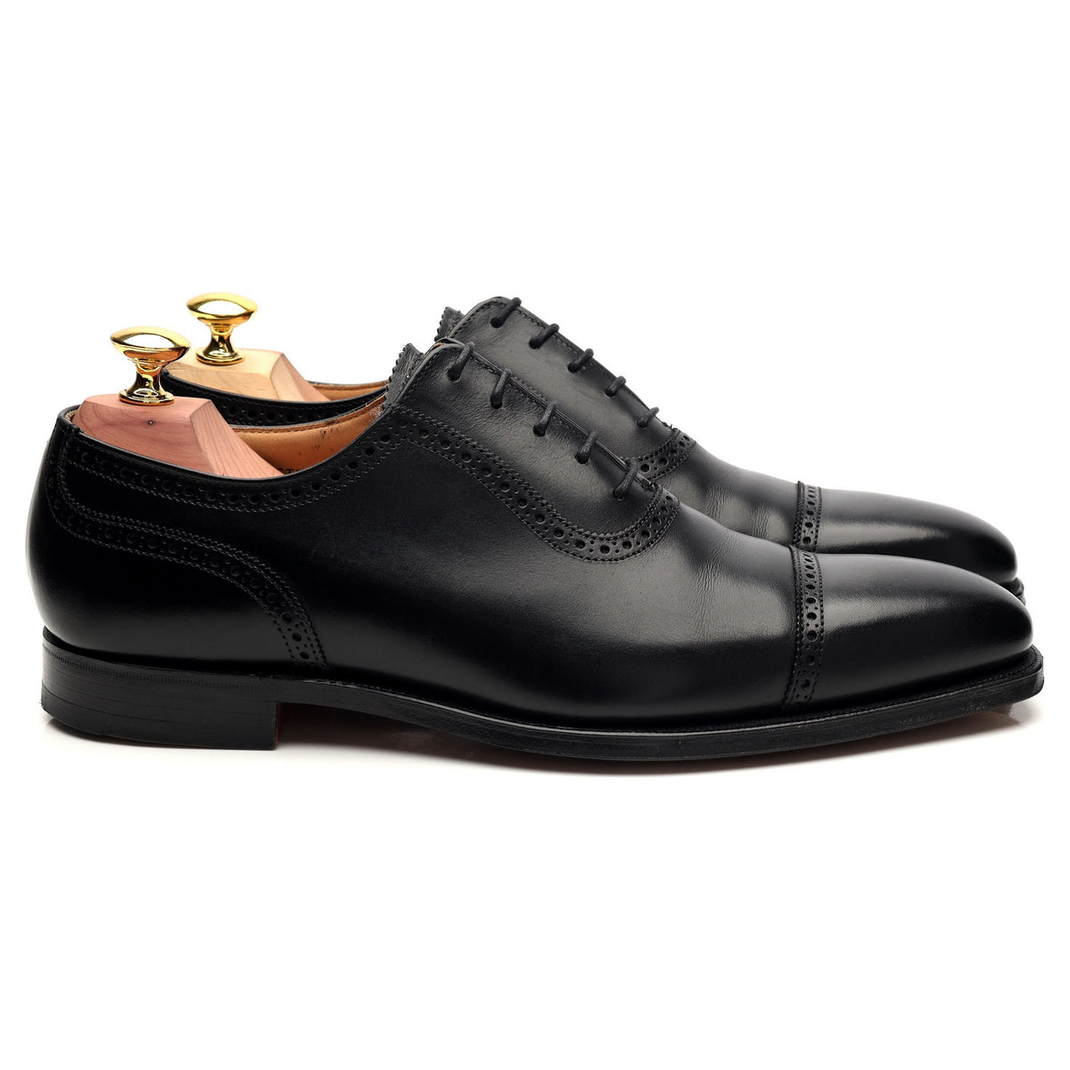 &#39;Westbourne&#39; Black Leather Oxford UK 7 E