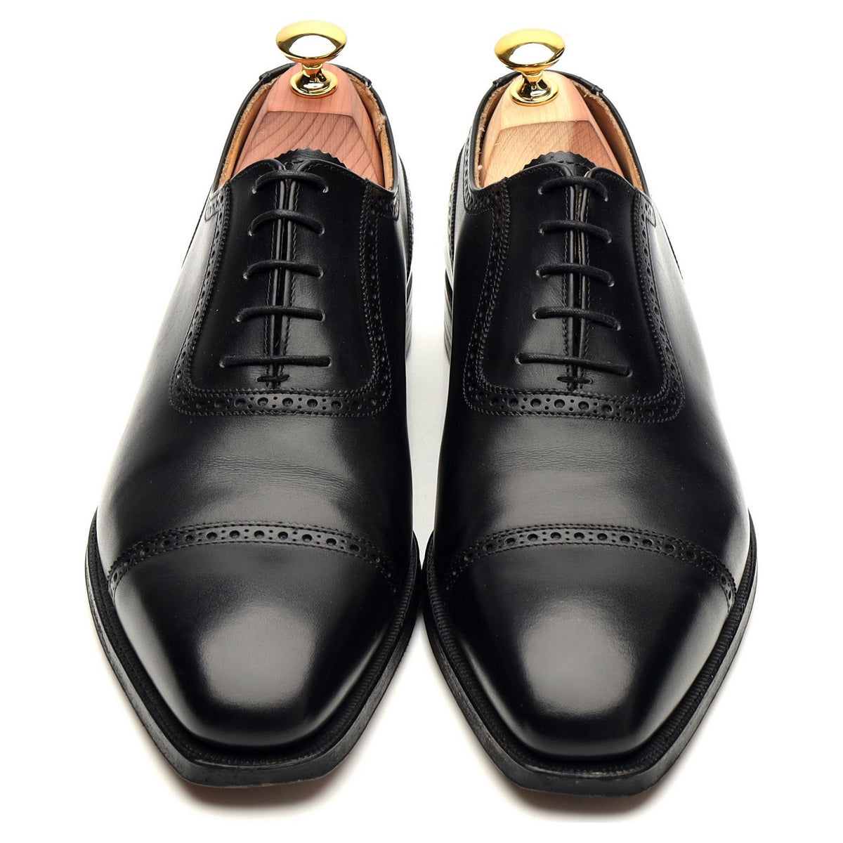 &#39;Westbourne&#39; Black Leather Oxford UK 7 E