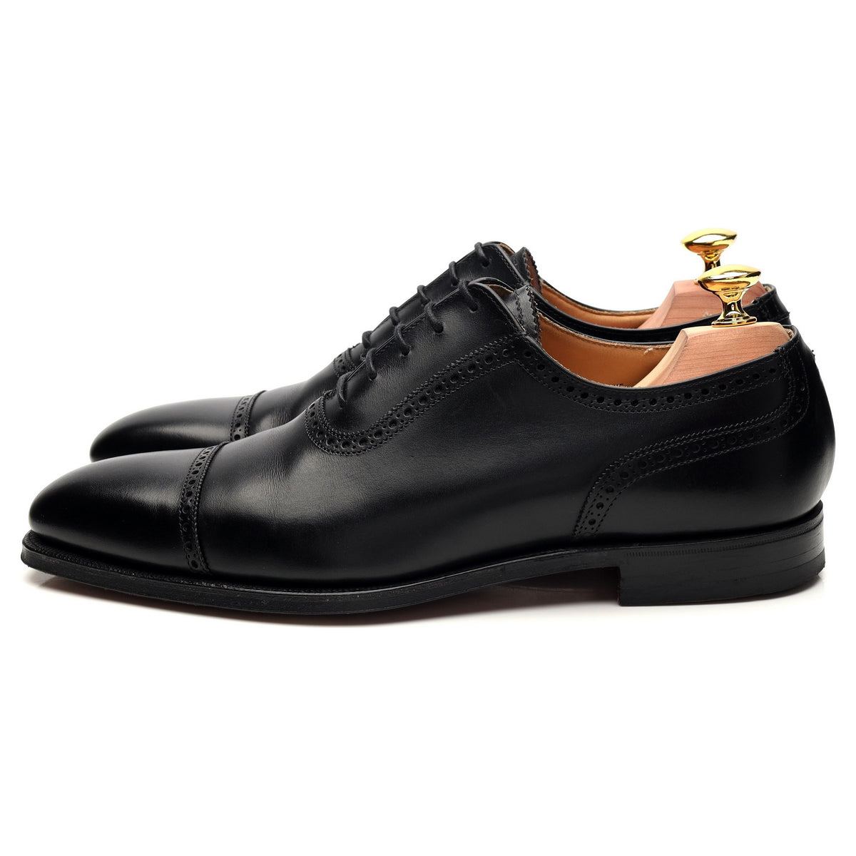 &#39;Westbourne&#39; Black Leather Oxford UK 7 E