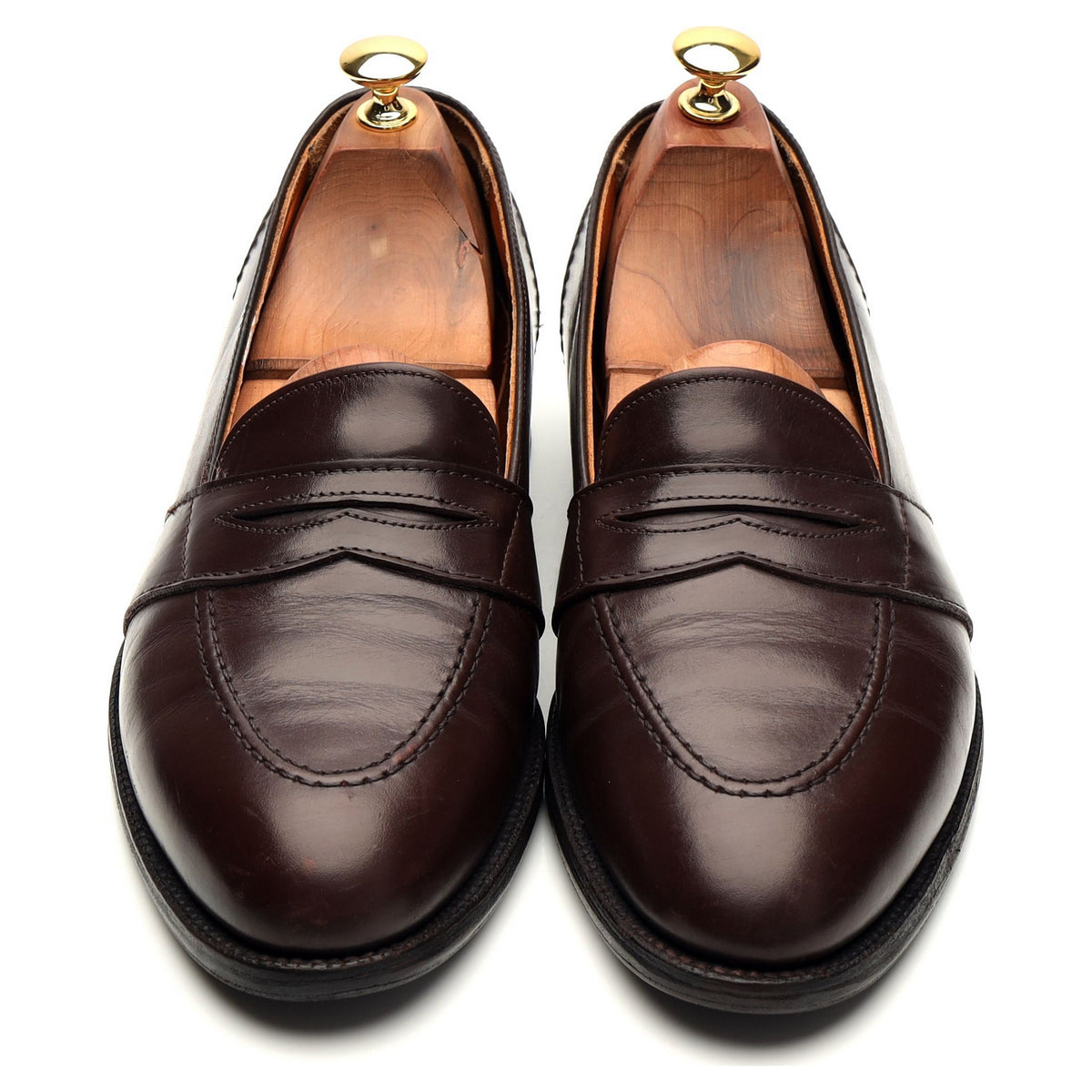 &#39;686&#39; Dark Brown Leather Loafers UK 8.5 US 9.5 D