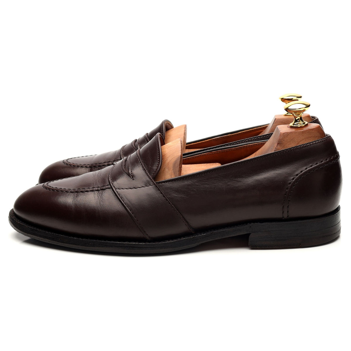 &#39;686&#39; Dark Brown Leather Loafers UK 8.5 US 9.5 D