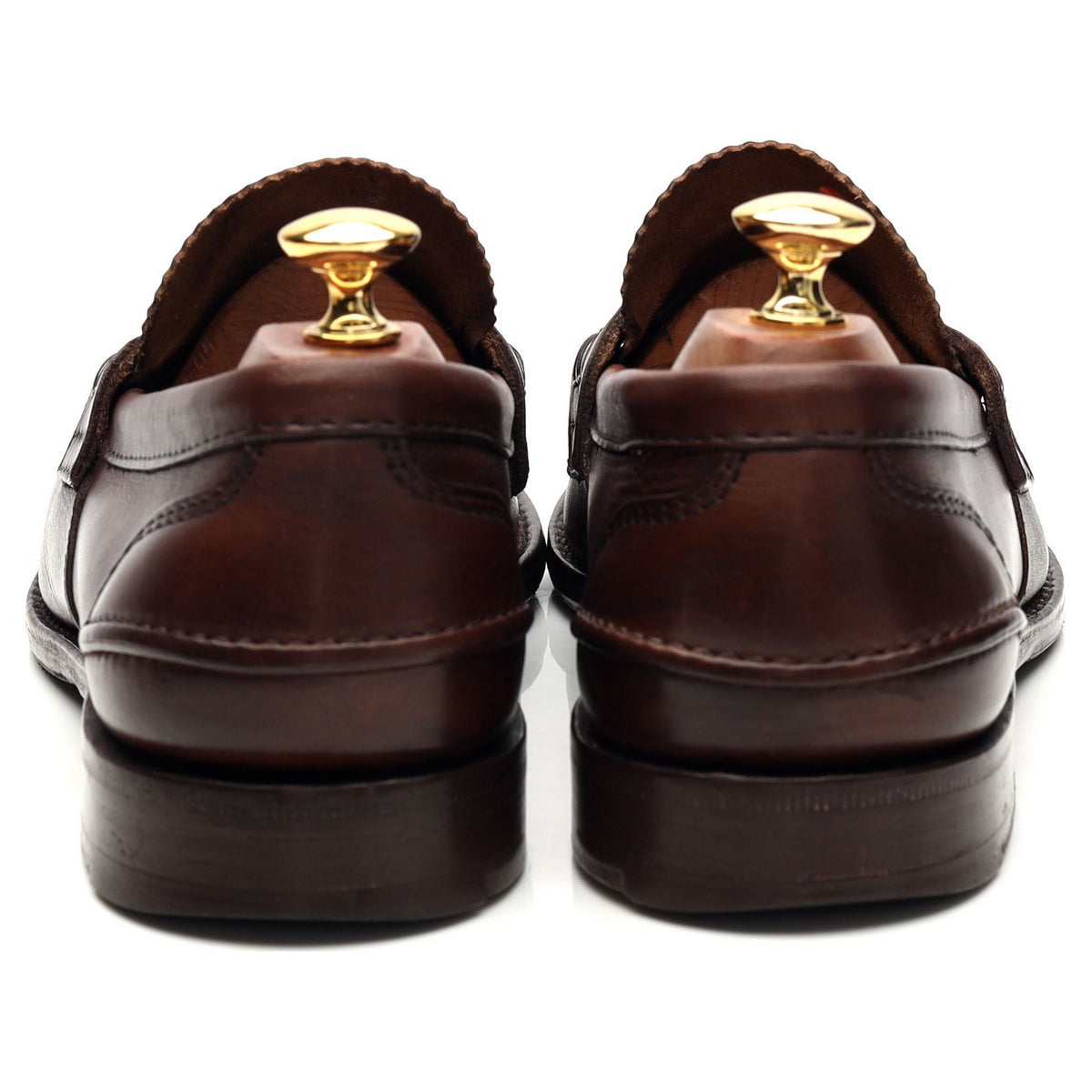 &#39;Pembrey&#39; Brown Leather Loafers UK 9.5 G