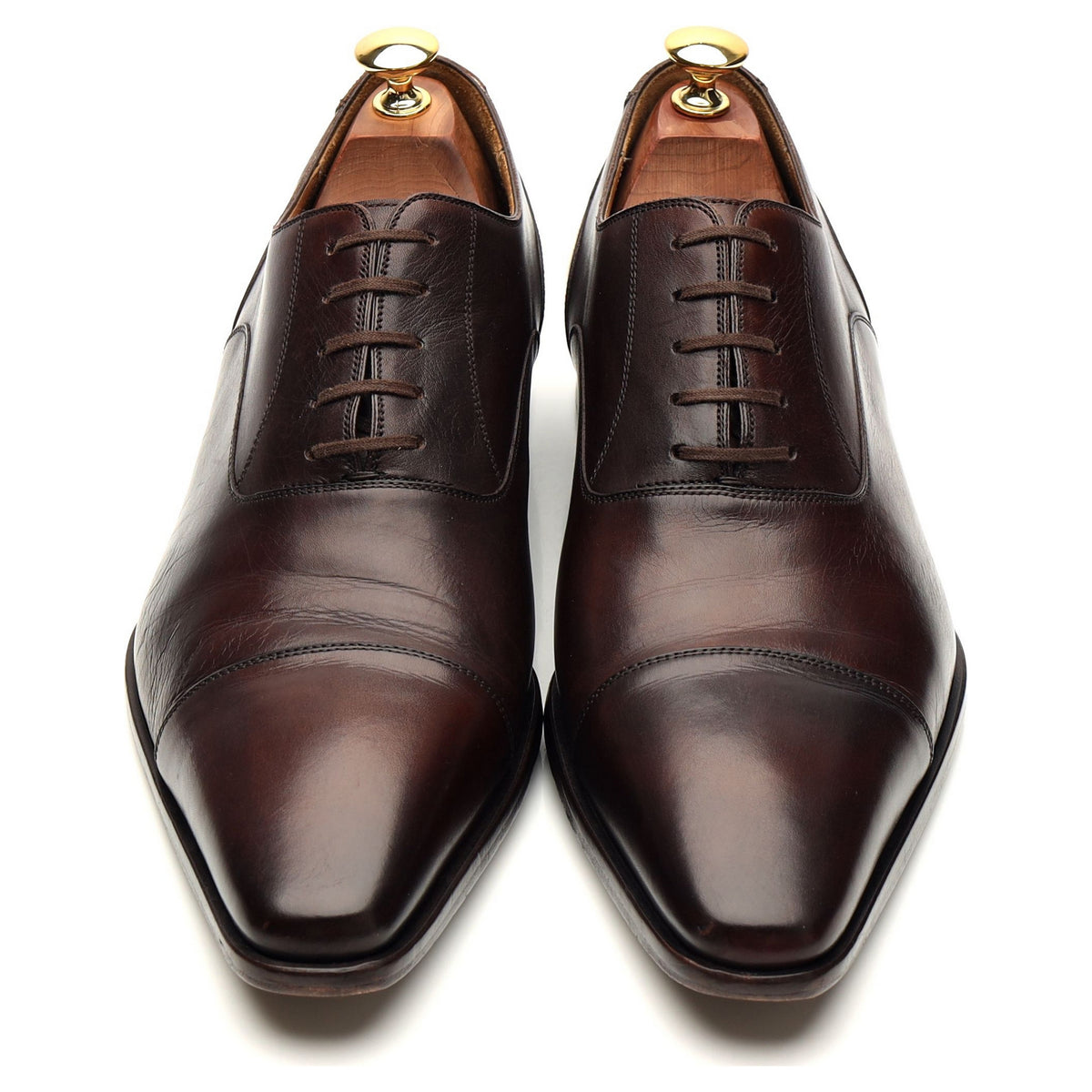 Dark Brown Leather Oxford UK 9 EU 43