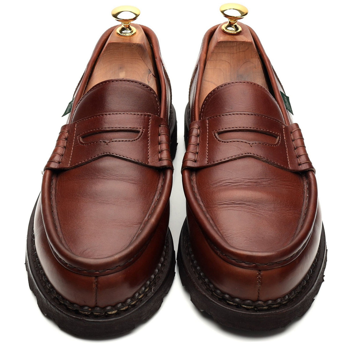 &#39;Reims&#39; Brown Leather Loafers UK 8.5