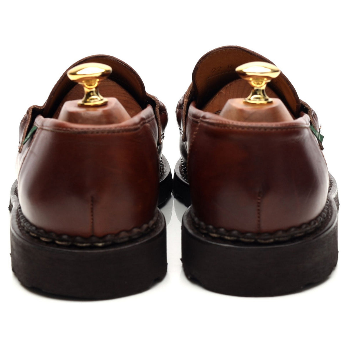 &#39;Reims&#39; Brown Leather Loafers UK 8.5