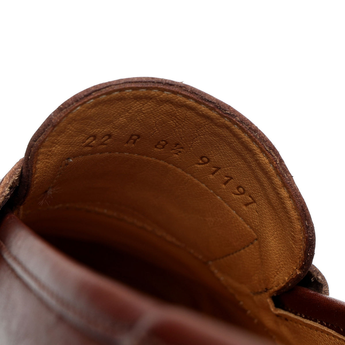 &#39;Reims&#39; Brown Leather Loafers UK 8.5