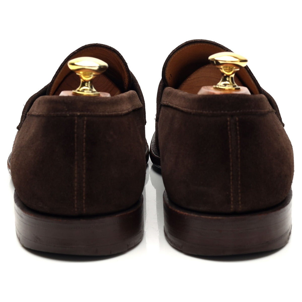 &#39;Ashley&#39; Dark Brown Suede Loafers UK 9 F