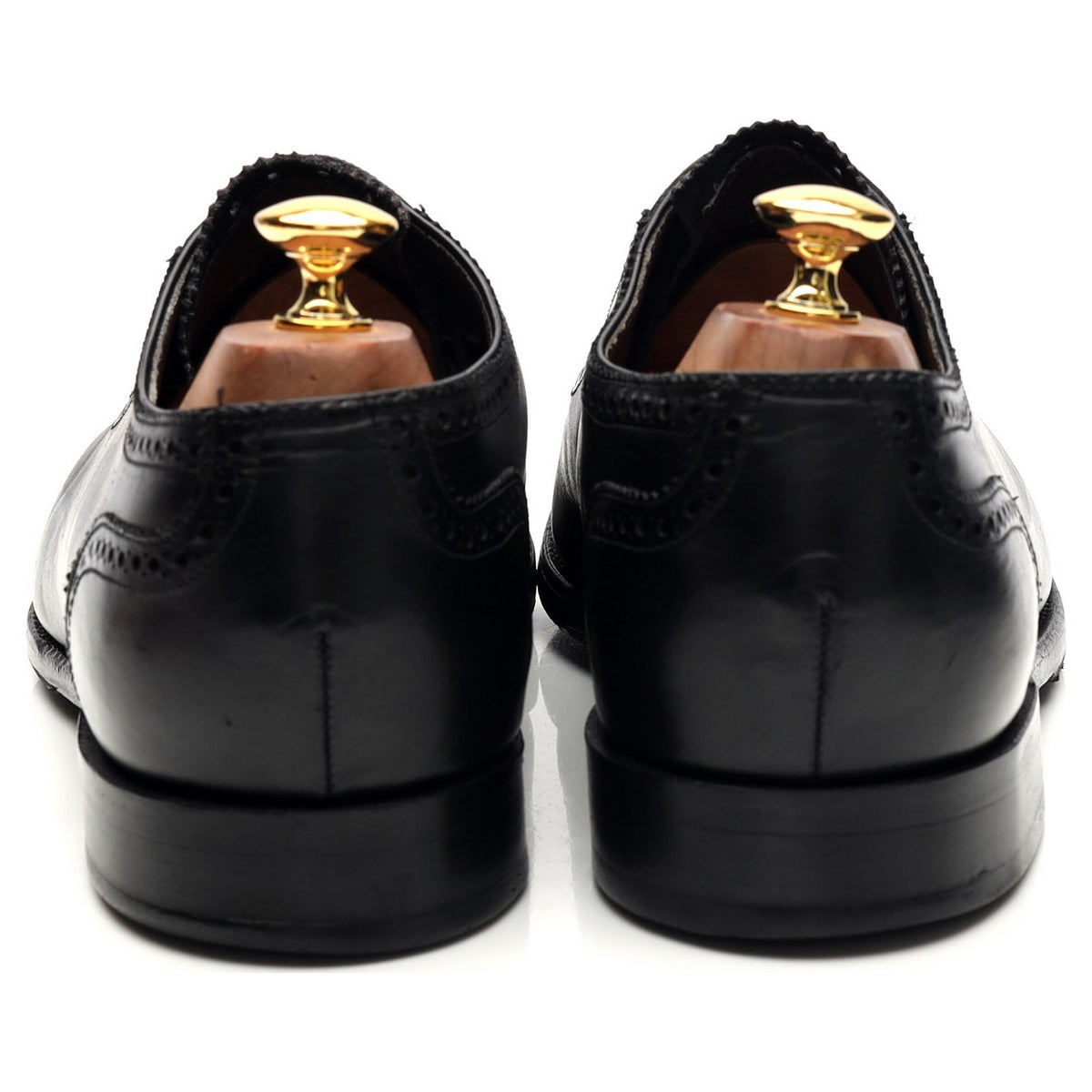 &#39;3613MU01&#39; Black Leather Oxford Brogues UK 9.5 G